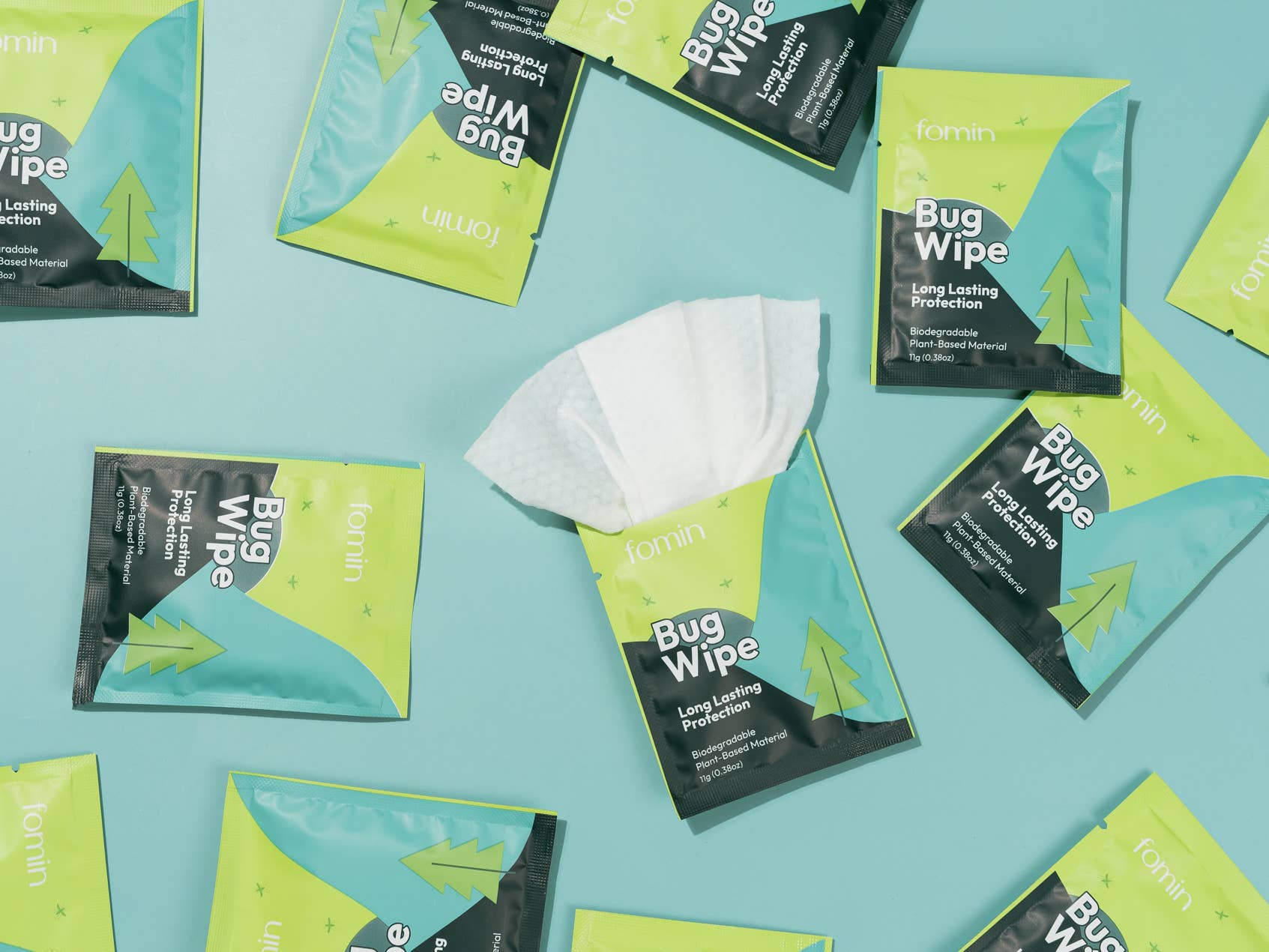 Fomin - Bug Repellent Wipes - Citronella & Peppermint Oil - 15 Count - The Look and Co