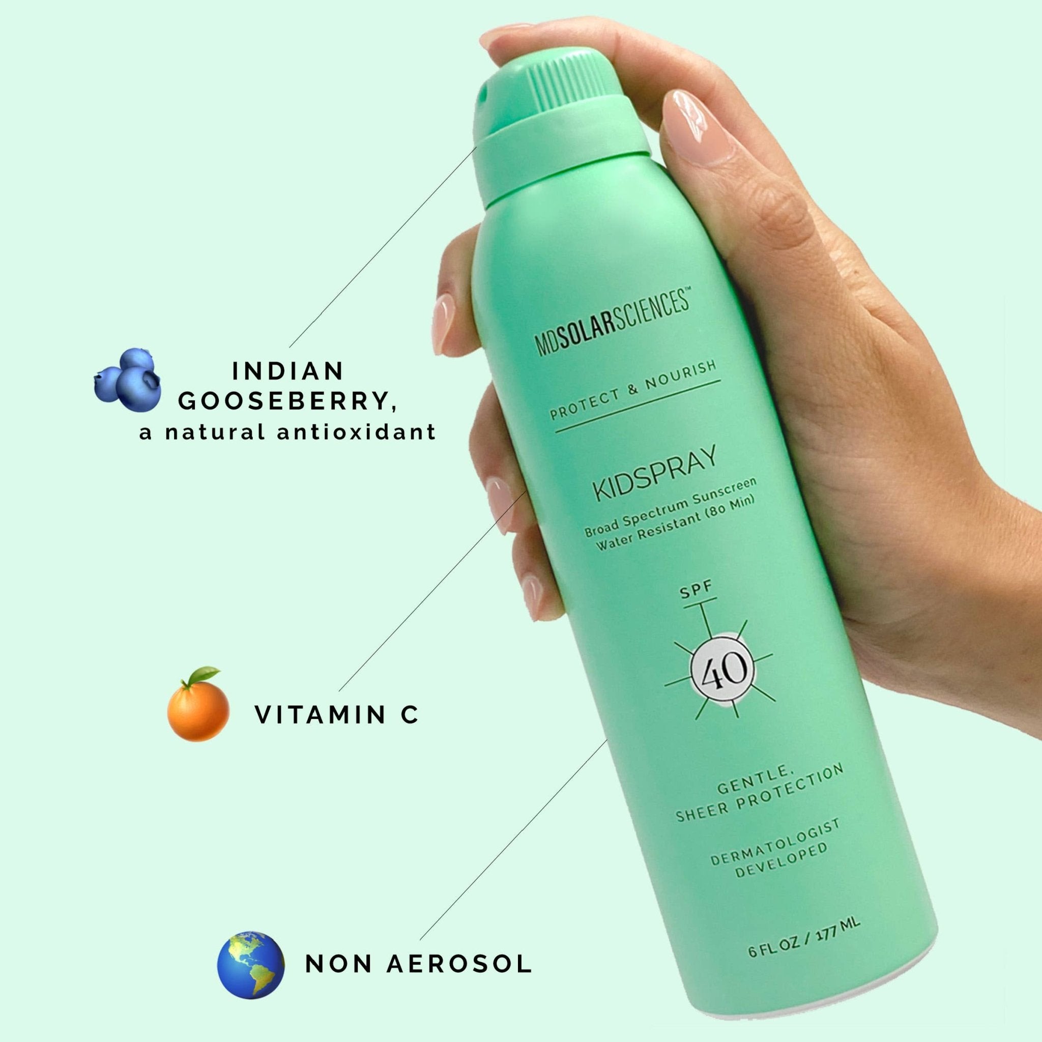 MDSolarSciences - KidSpray SPF 40 6 oz - The Look and Co