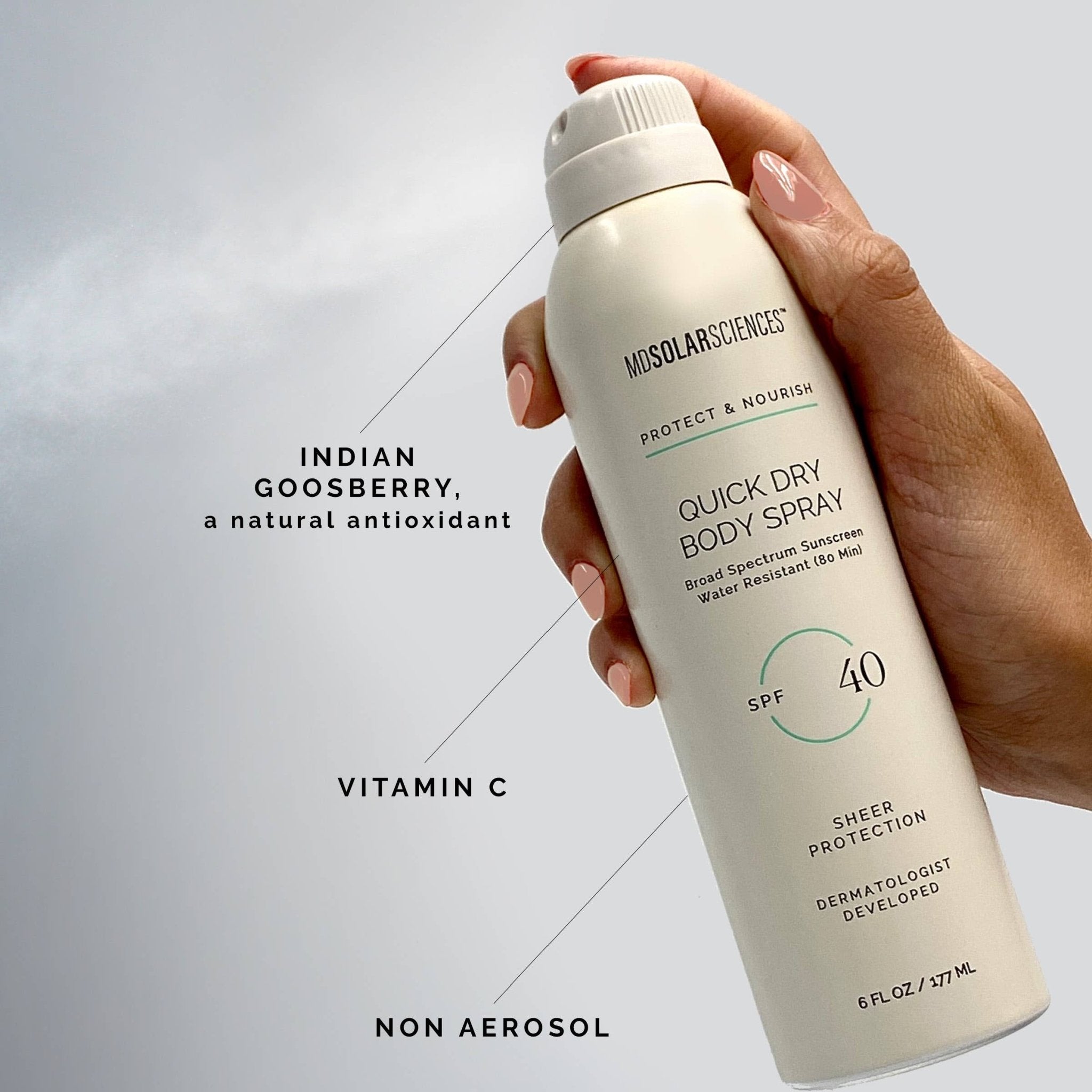 MDSolarSciences - Quick Dry Body Spray SPF 40 - The Look and Co