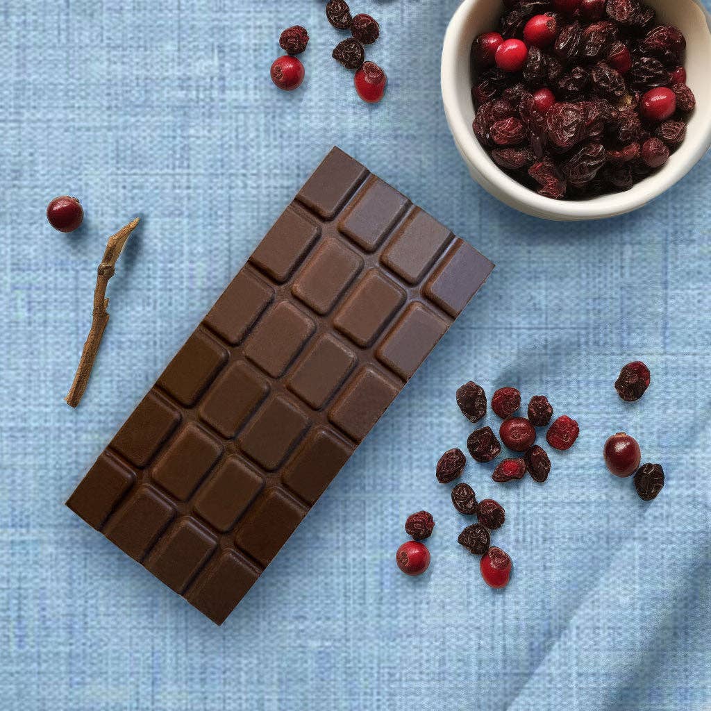 Tuck Shop - Nantucket 55% Dark Chocolate with Cranberries - The Look and Co