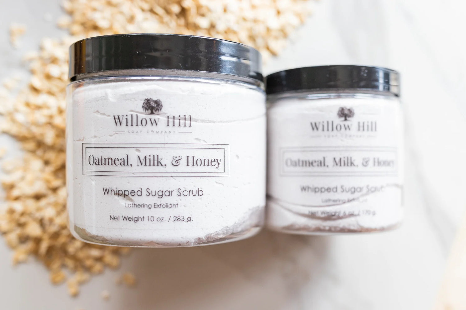 Oatmeal, Milk, and Honey Whipped Sugar Scrub 6 oz