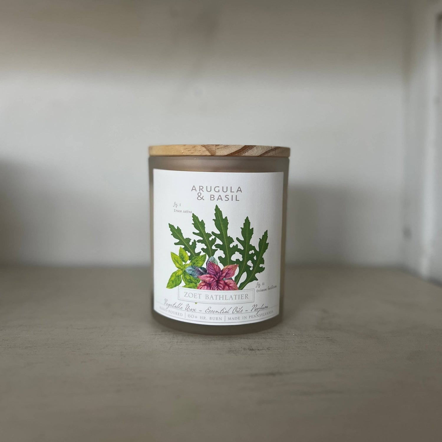 Arugula &amp; Basil / Botanical Candle Collection - The Look and Co