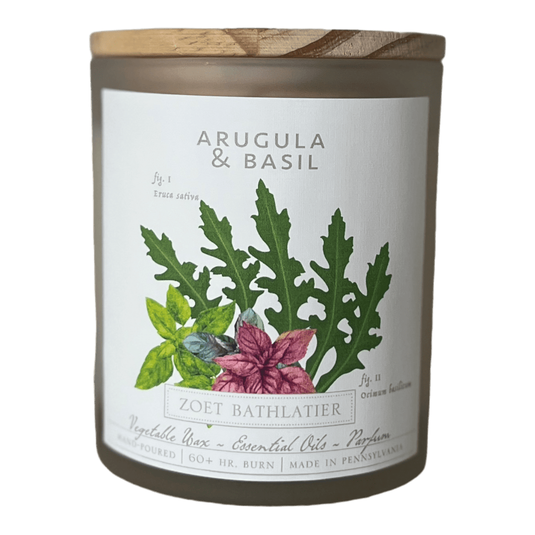 Arugula &amp; Basil / Botanical Candle Collection - The Look and Co