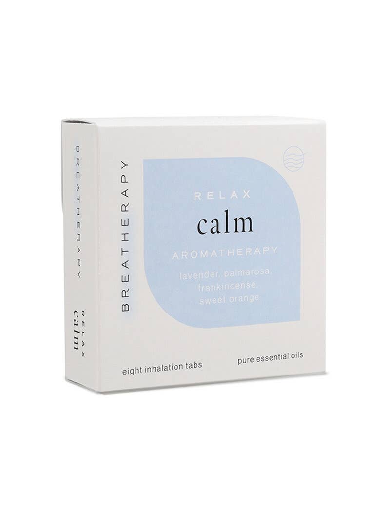 Breatherapy - CALM Anti - anxiety Aromatherapy Inhaler Patches Set of 8 - The Look and Co