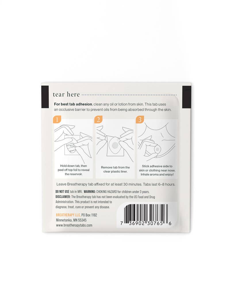 Breatherapy - PEACE Mindfulness Aromatherapy Inhalation Patches - The Look and Co