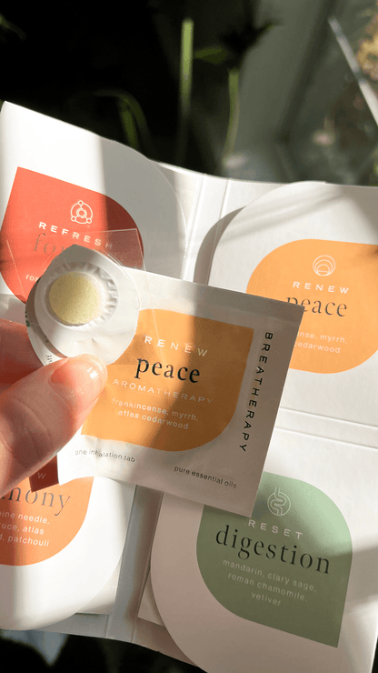 Breatherapy - PEACE Mindfulness Aromatherapy Inhalation Patches - The Look and Co