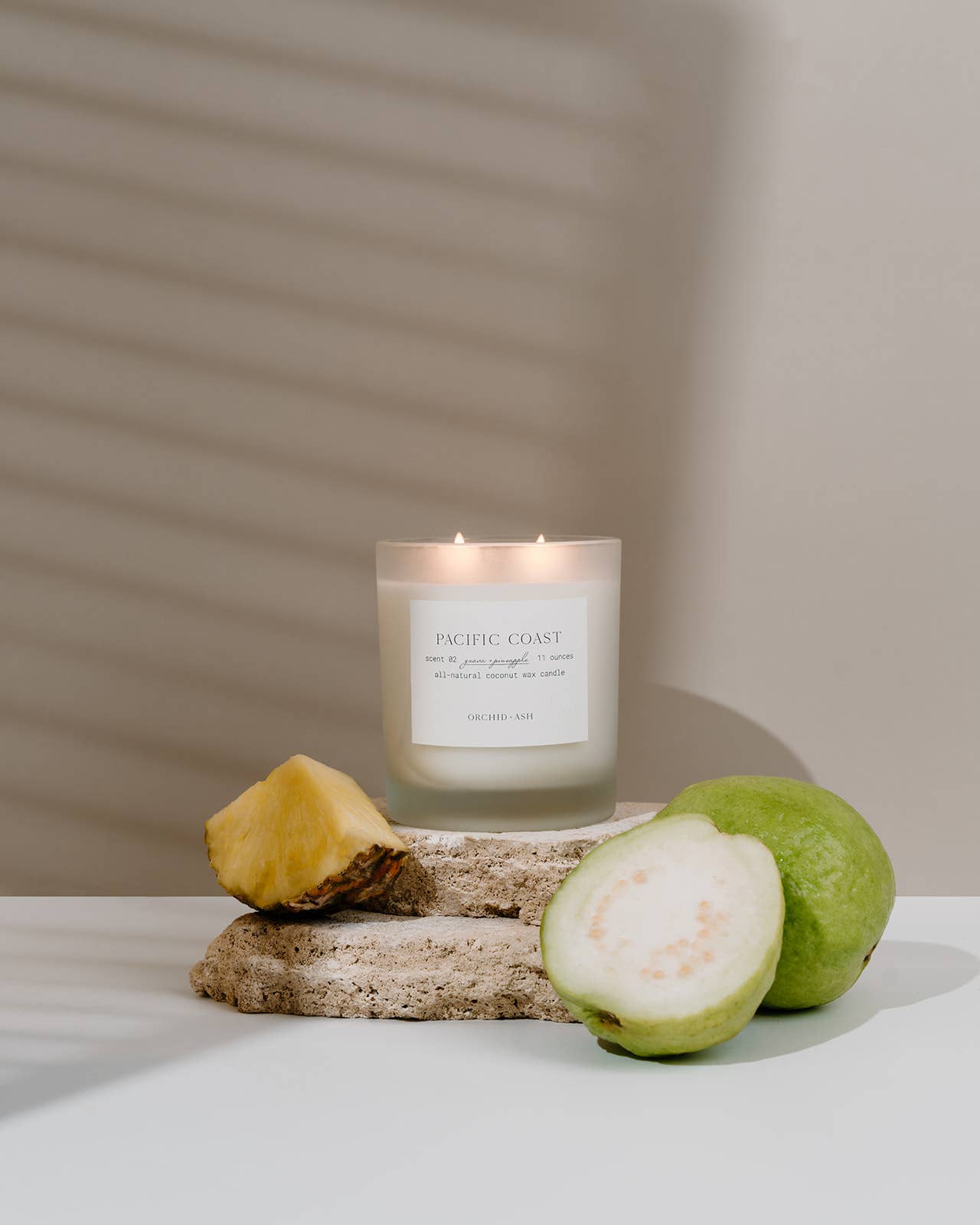 Guava + Pineapple all - natural candle | PACIFIC COAST - The Look and Co