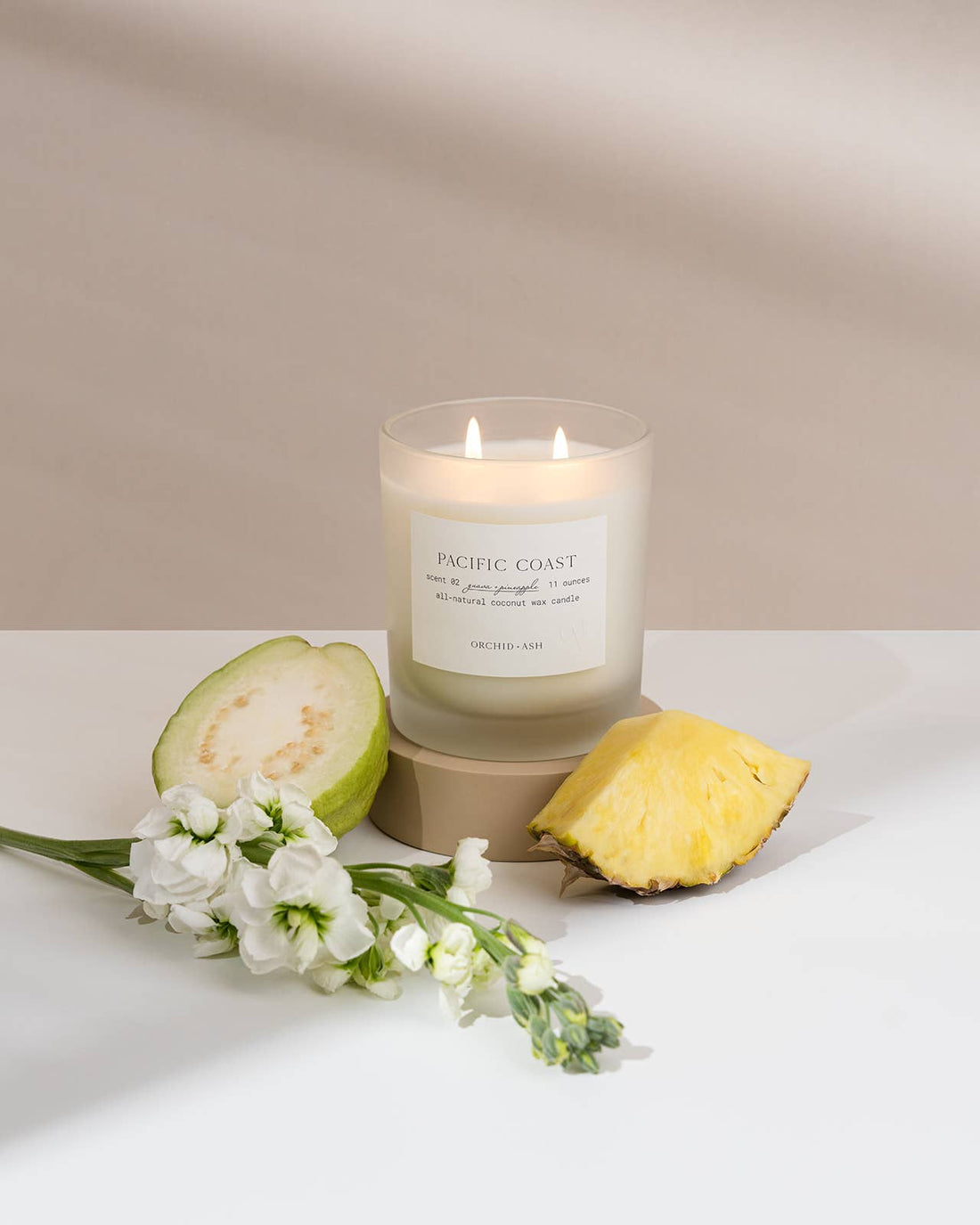 Guava + Pineapple all - natural candle | PACIFIC COAST - The Look and Co