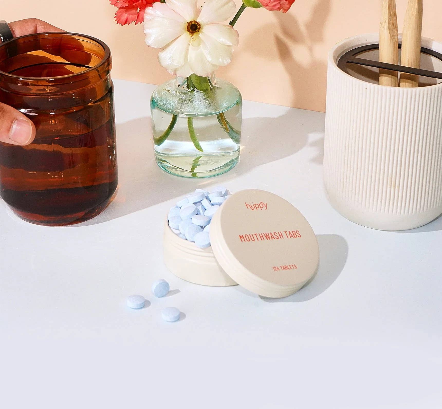 Huppy - Mouthwash Tablets | Alcohol - Free | Vegan | Cruelty - Free - The Look and Co