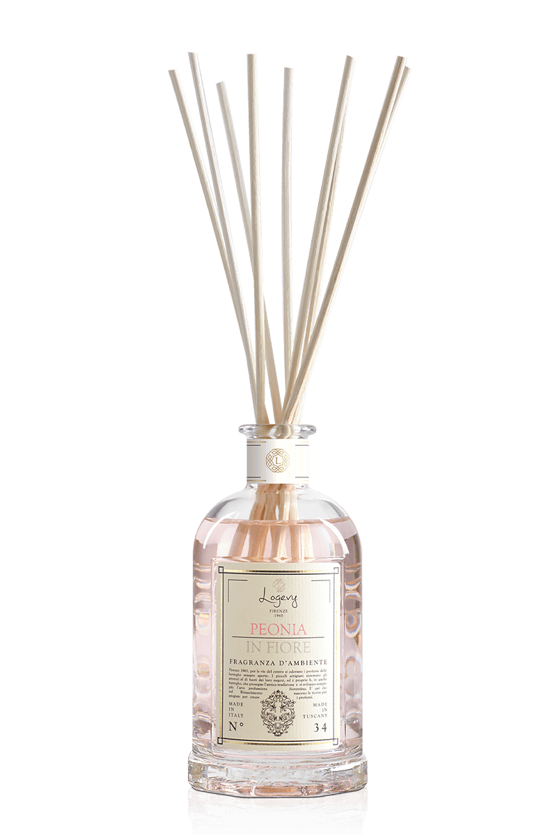 Logevy Firenze 1965 - US - Home Fragrances Peonia in Fiore 500ml + Sticks - The Look and Co