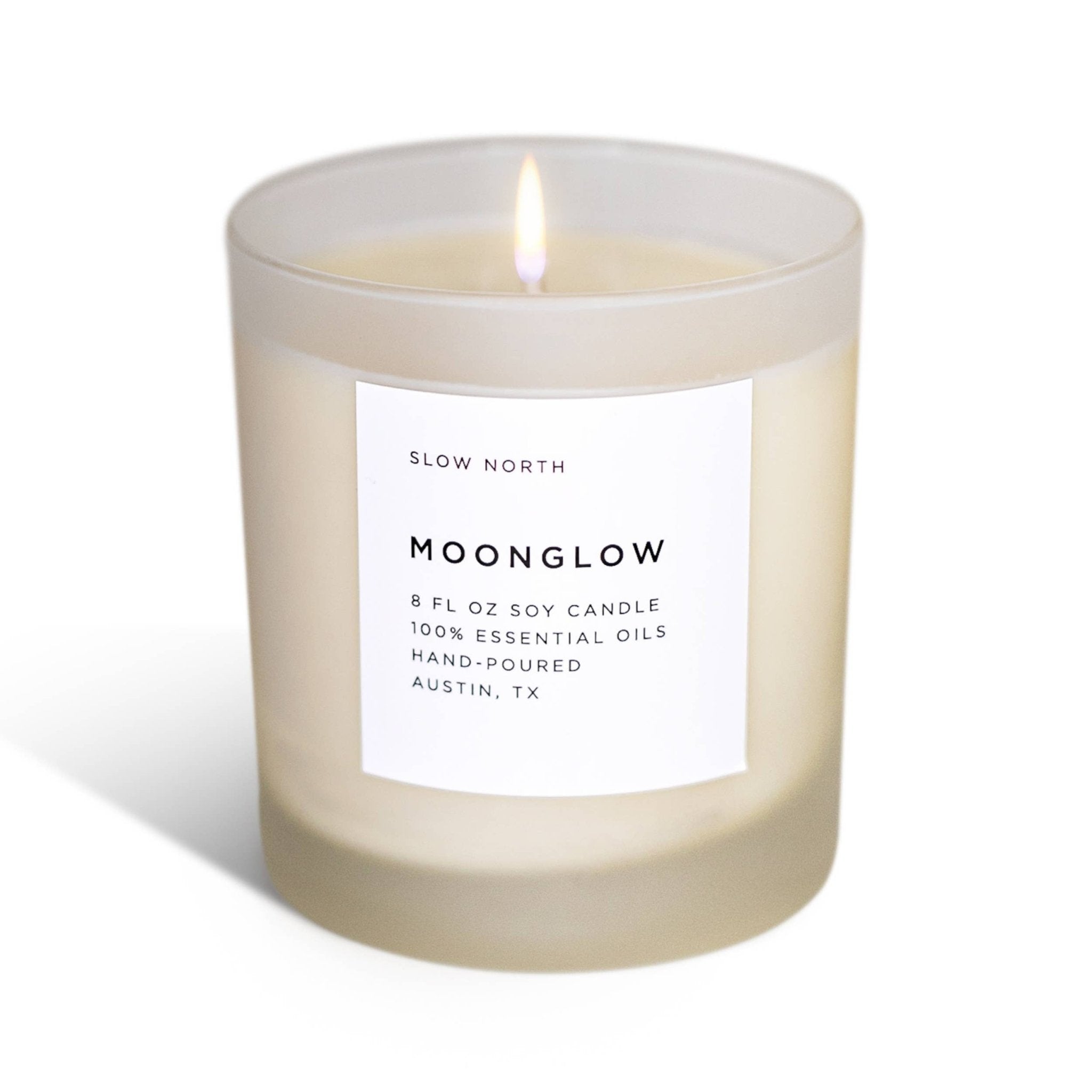 Moonglow Frosted Candle - The Look and Co