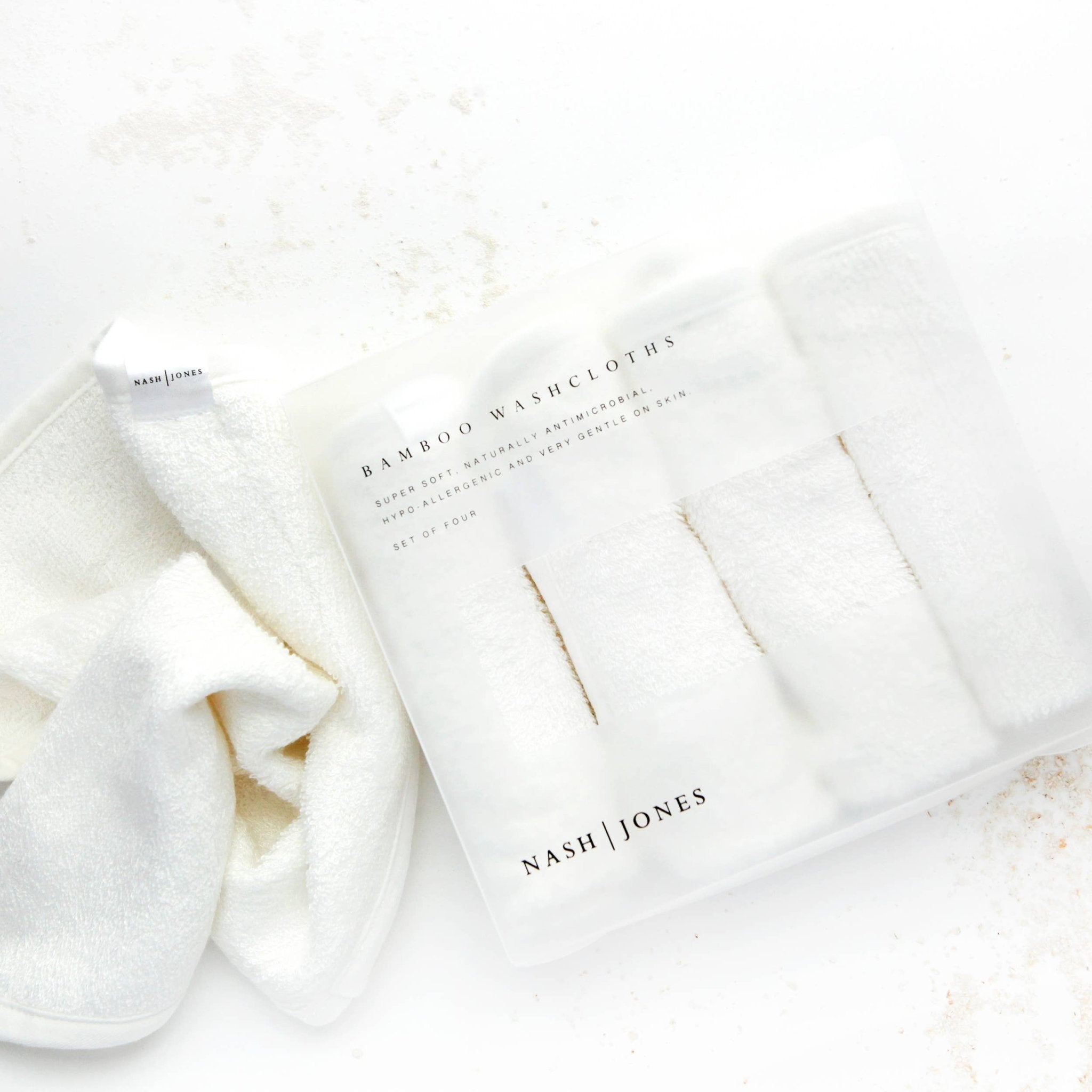 Nash and Jones - Bamboo Washcloths - The Look and Co