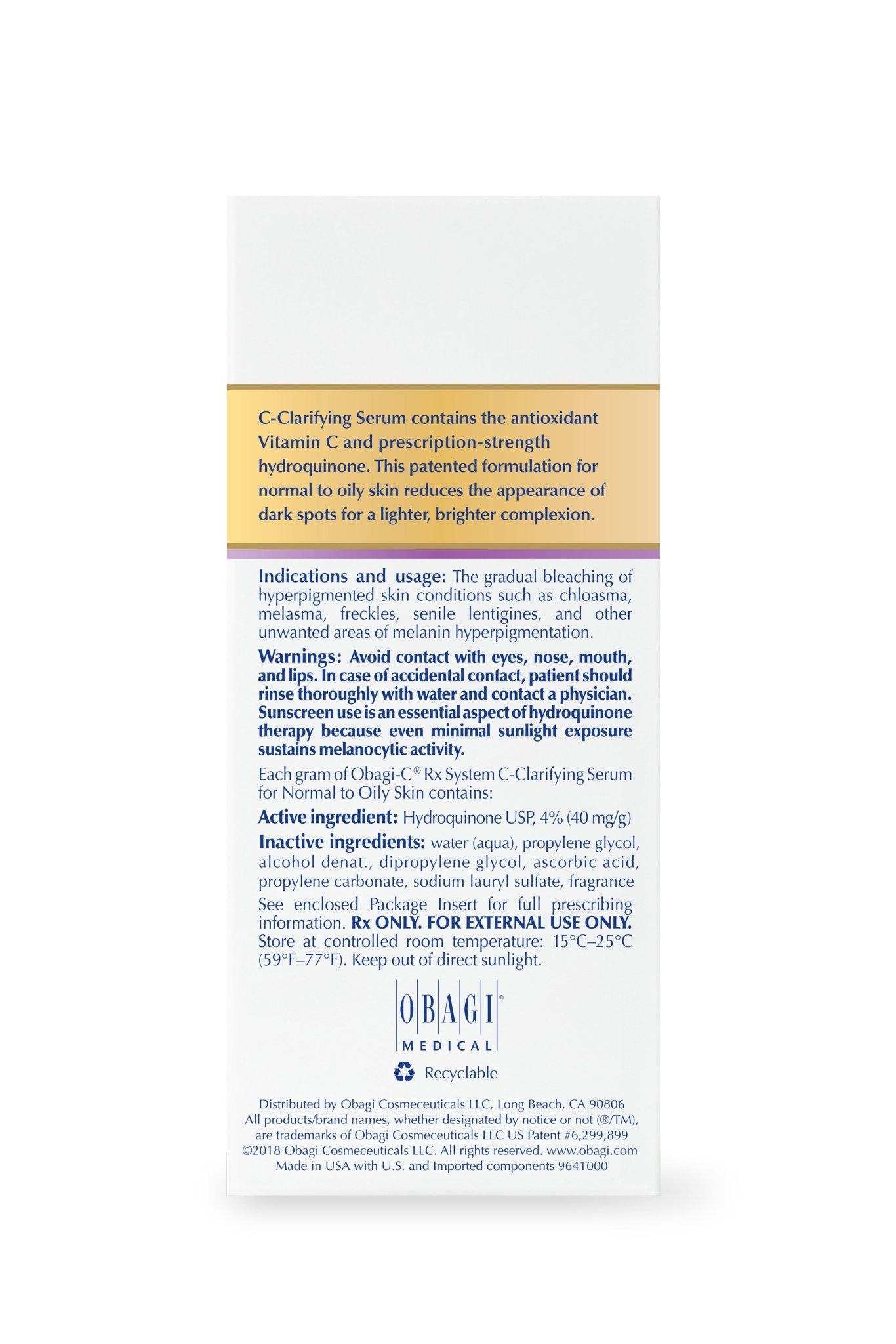 Obagi - C® Rx C - Clarifying Serum - The Look and Co