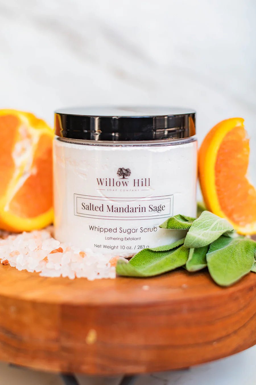 Salted Mandarin Sage Whipped Sugar Scrub - The Look and Co