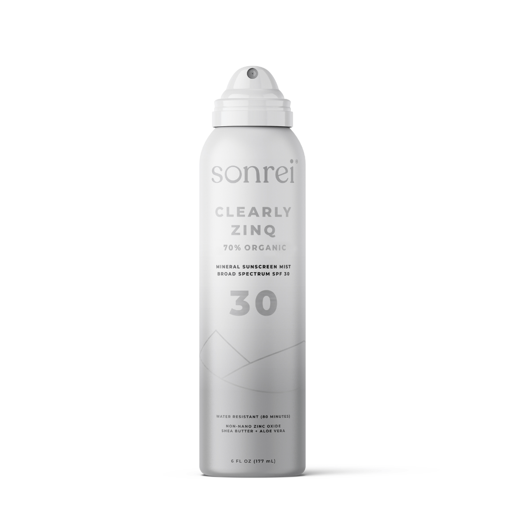 Sonrei Clearly Zinq Organic Mineral Sunscreen Mist SPF 30 - The Look and Co