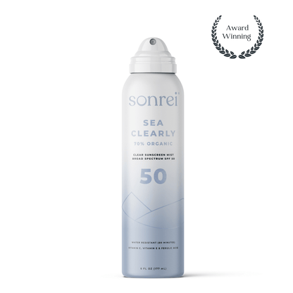 Sonrei Sea Clearly Organic Clear Sunscreen Mist SPF 50 - The Look and Co