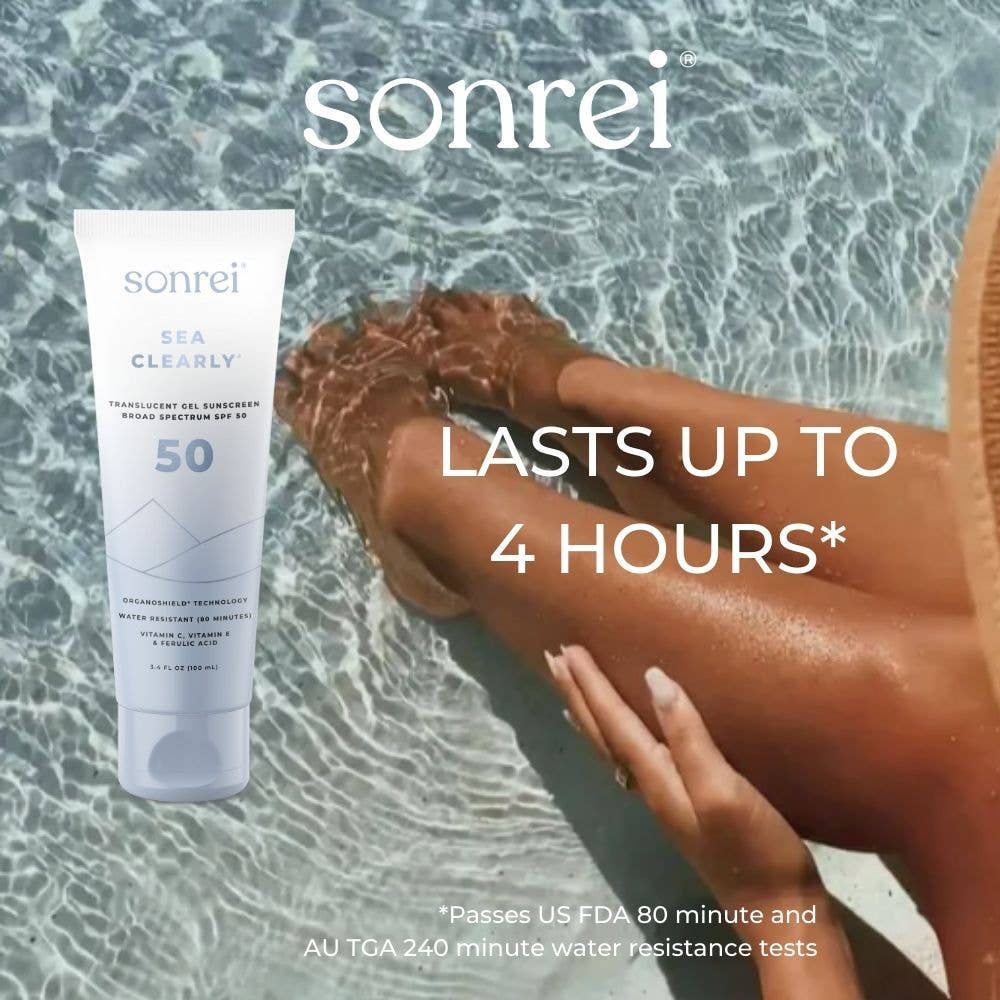 Sonrei Sea Clearly Translucent Gel Sunscreen SPF 50 - The Look and Co