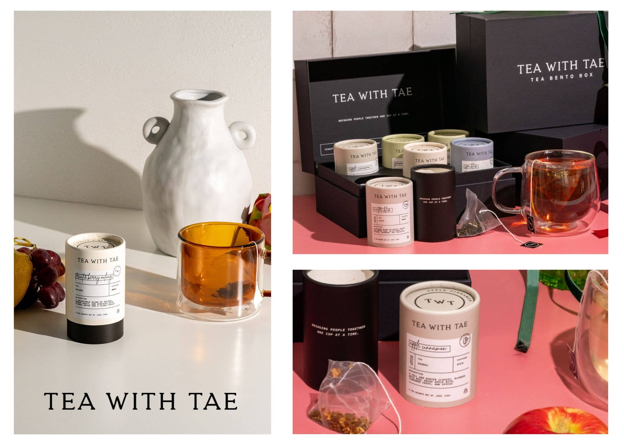 Tea with Tae - Calming Escapes - Tea Bento Box (6 - Pack) - Spa Collection - The Look and Co