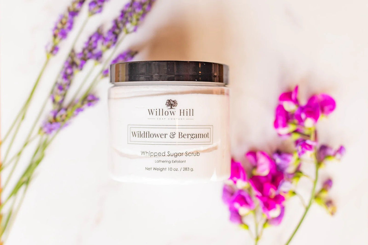 Wildflower &amp; Bergamot Whipped Sugar Scrub 10 oz - The Look and Co