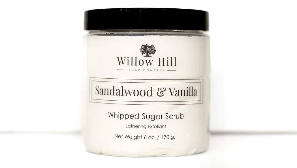 Willow Hill Sandalwood &amp; Vanilla Whipped Sugar Scrub 6oz - The Look and Co